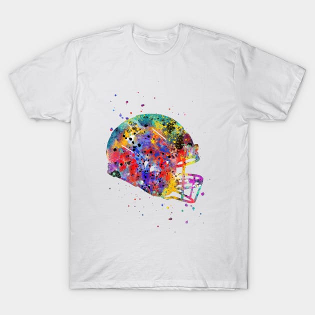 Football helmet T-Shirt by RosaliArt